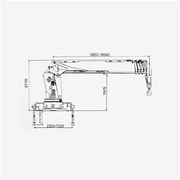 Γερανός τηλεσκοπίου φορτηγού 16 τόνων